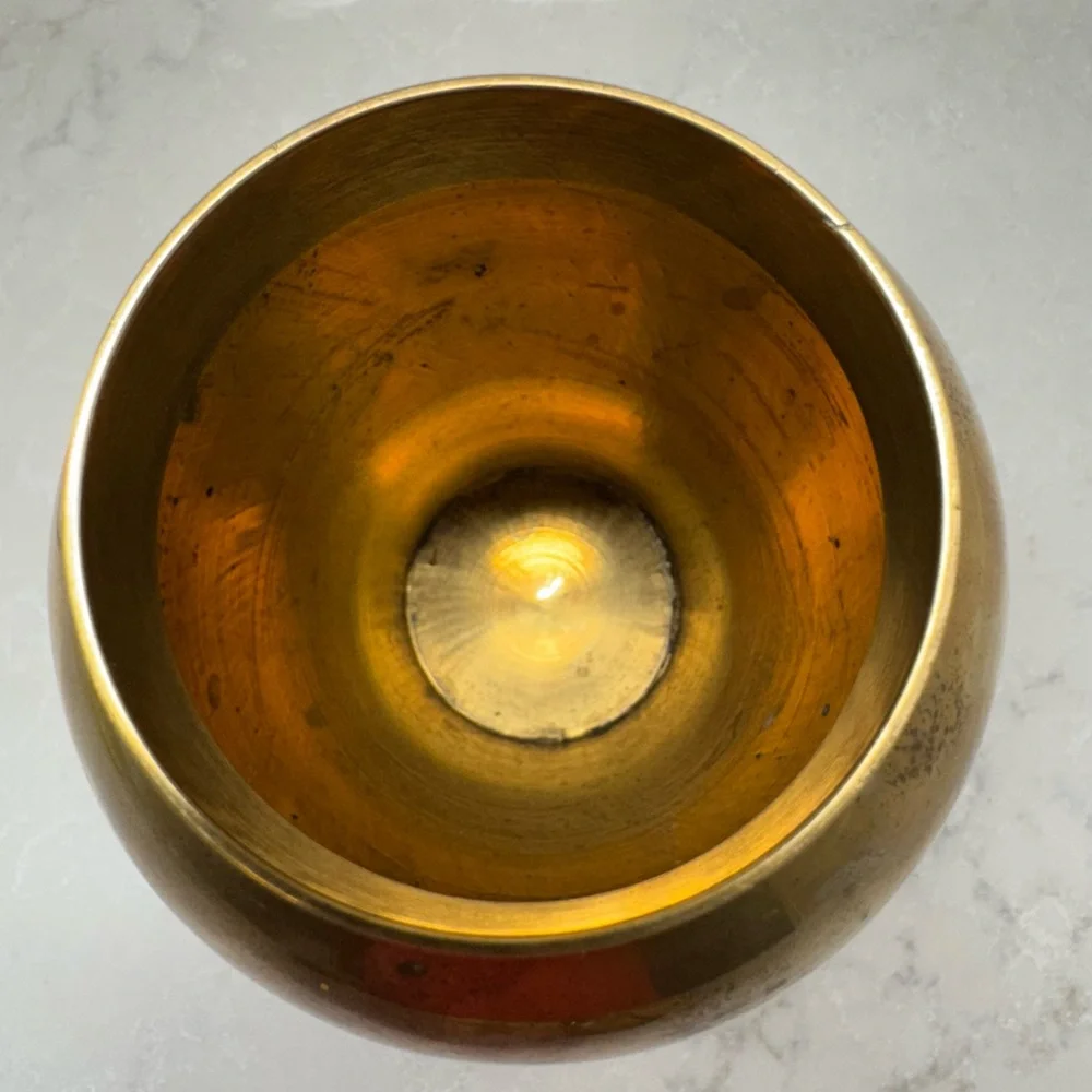 Elegant Brass Ginger Jar/Temple Urn